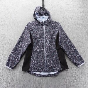 Free Country Girls‎ XL Floral Print Softshell Jacket Hooded Rain Wind Resistant